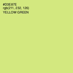 #D3E87E - Yellow Green Color Image